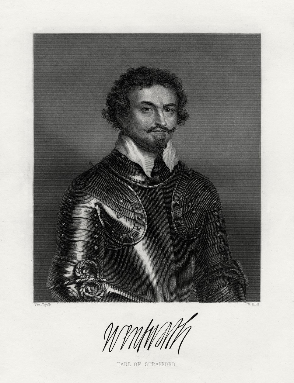 Thomas Wentworth, Strafford 1. grófja 1593-1641, XIX. alkotó: W. Holl