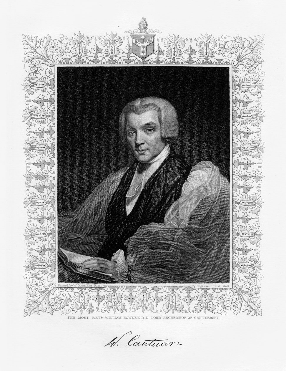 William Howley, Canterbury érseke, 19. század. alkotó: W. Holl