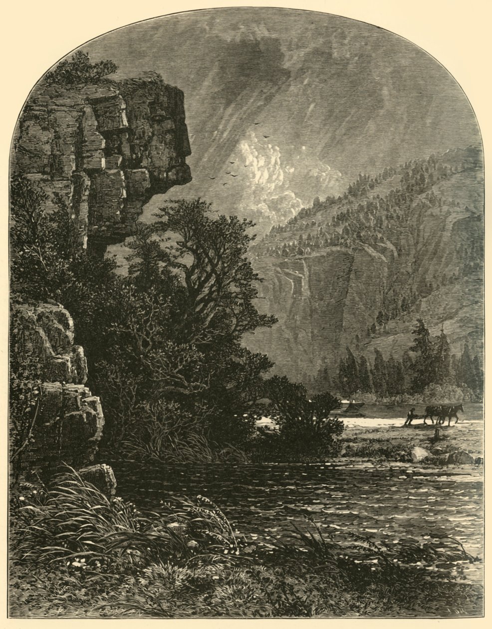 Profil Rock, 1874. alkotó: W. J. Linton