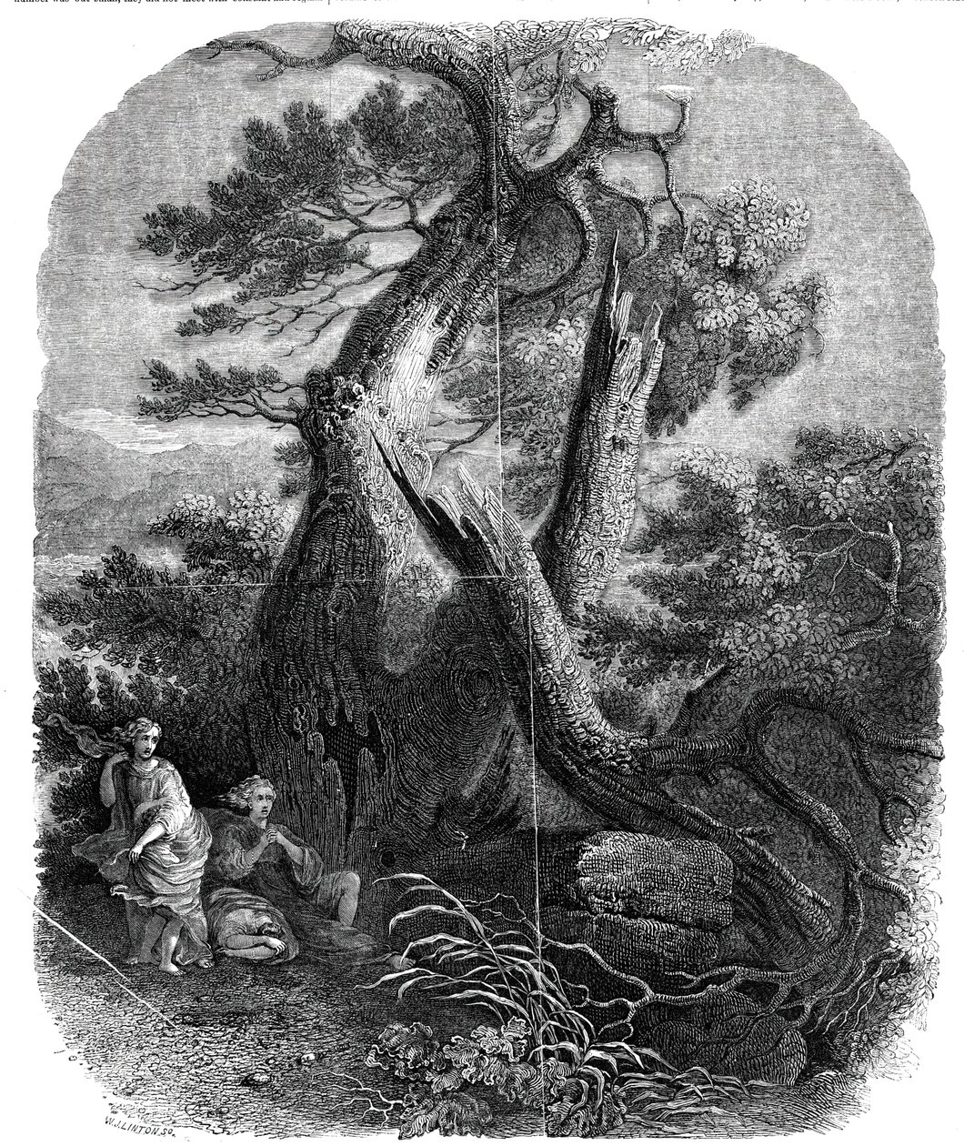 Fametszet példánya, Niobe gyermekeinek halála, ...1844. alkotó: W. J. Linton