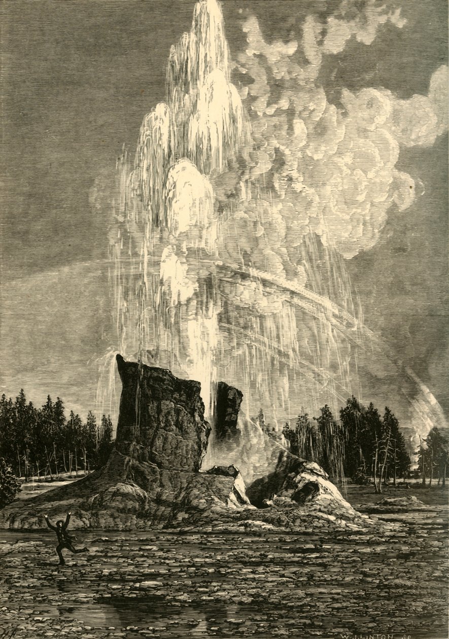 "Az óriás gejzír", 1872. alkotó: W. J. Linton