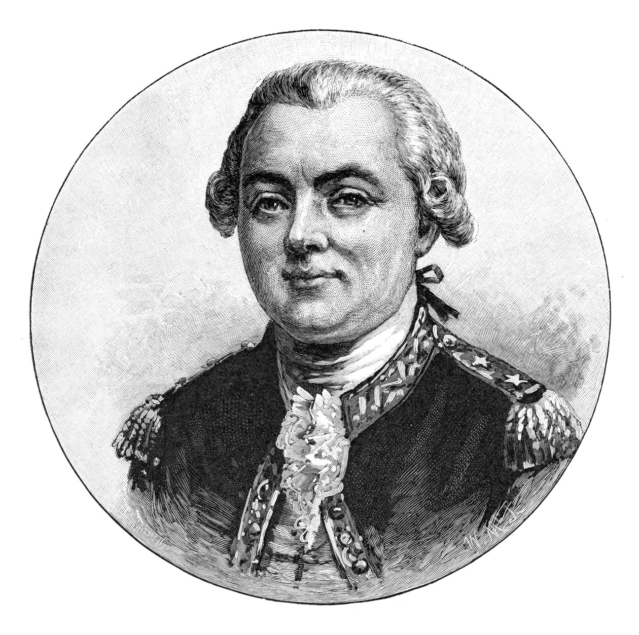 Jean Francois Galaup, La Perouse gróf, francia tengerésztiszt és felfedező, 1886. alkotó: W. Macleod