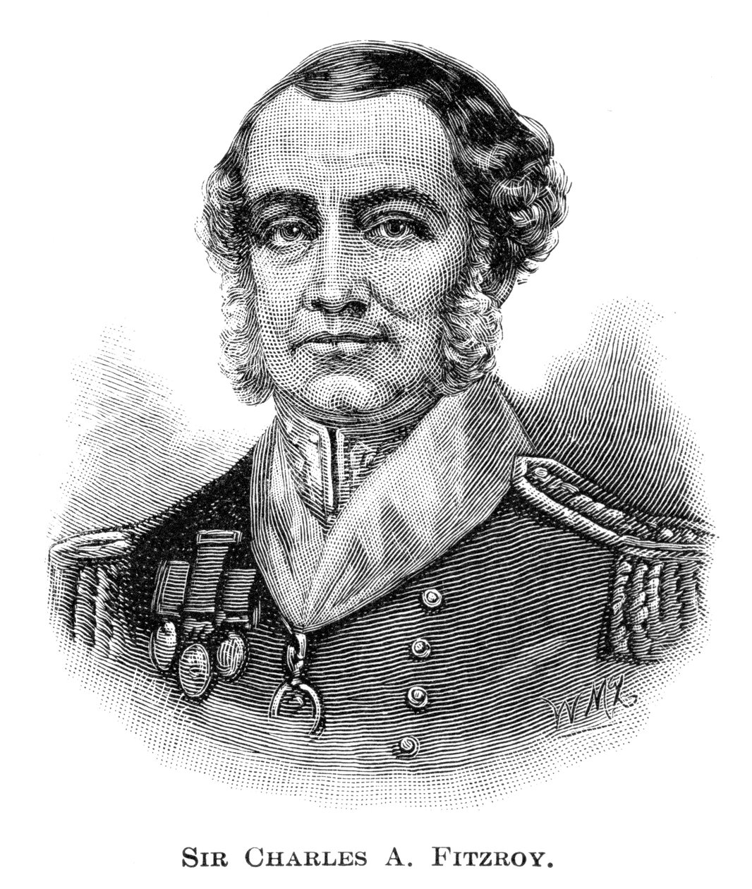 Sir Charles Augustus FitzRoy, Új-Dél-Wales kormányzója, 1886. alkotó: W. Macleod