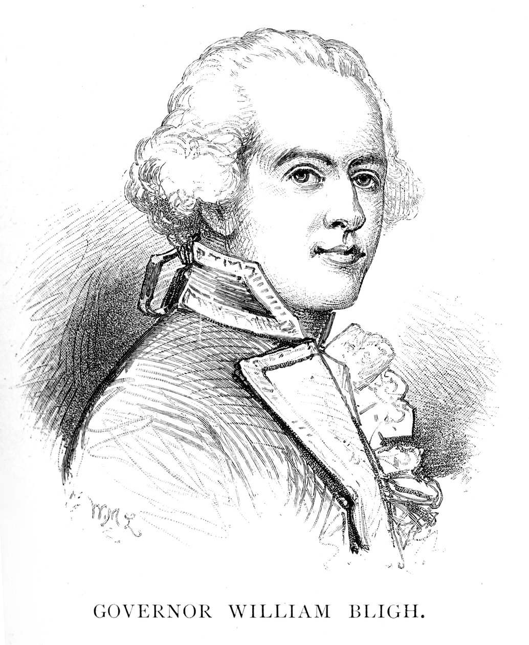 William Bligh brit haditengerészeti tiszt és Új-Dél-Wales kormányzója, 1886 alkotó: W. Macleod