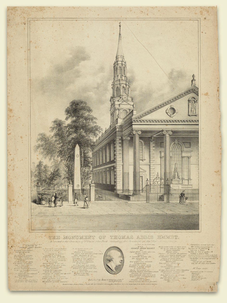 Thomas Addis Emmet emlékműve alkotó: W. R. Browne