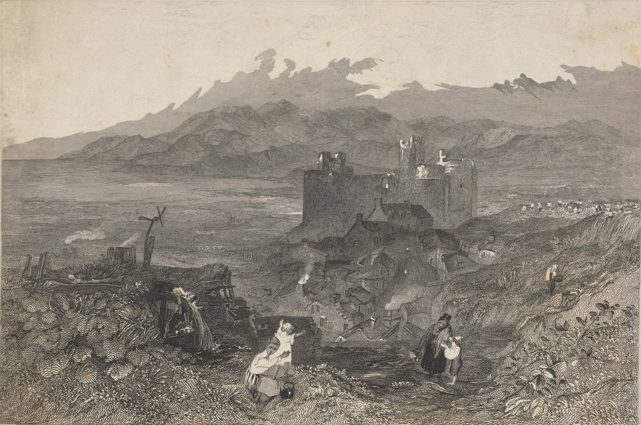 Harlech kastély, Észak-Wales alkotó: W. R. Smith