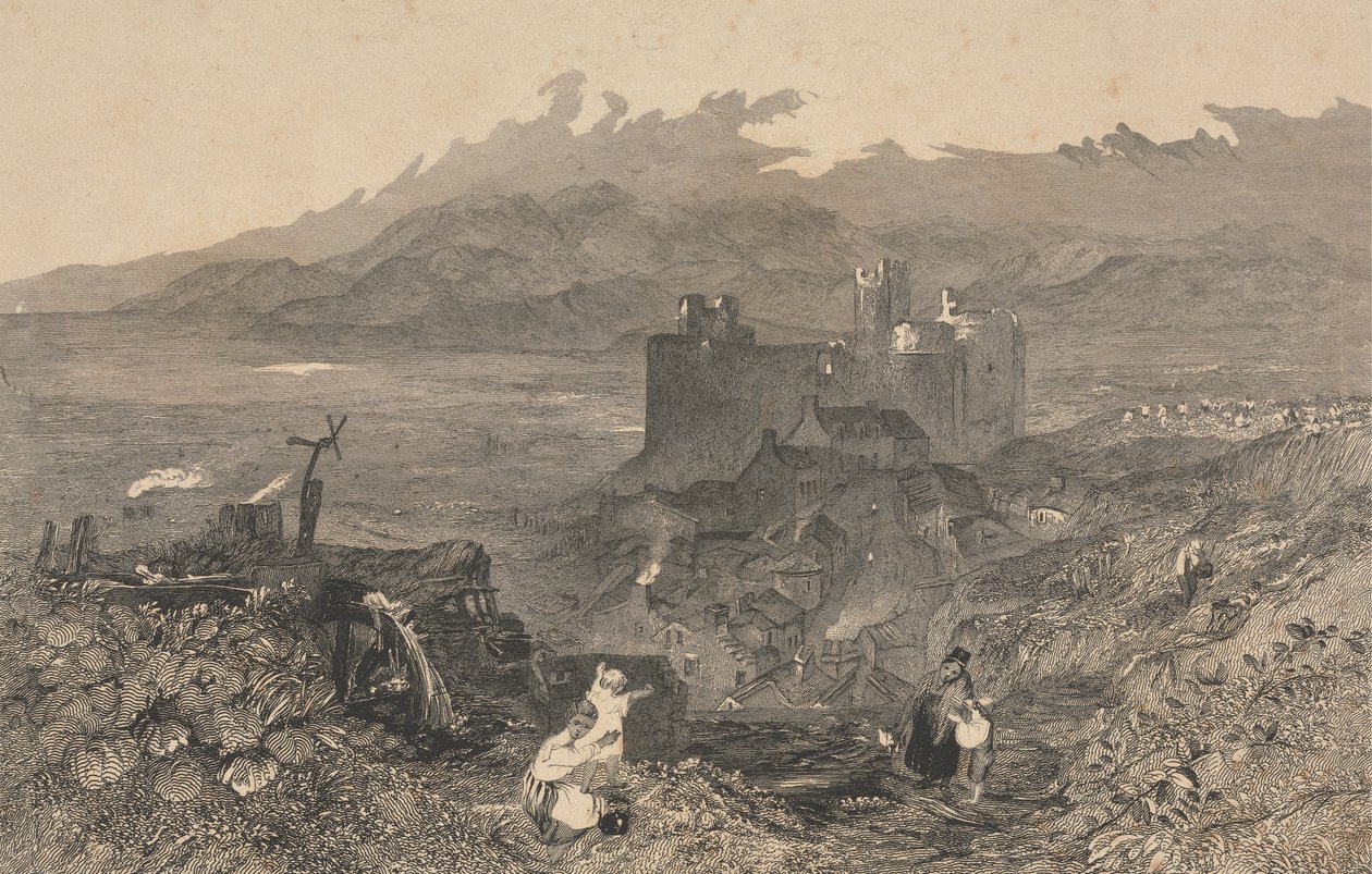 Harlech kastély, Észak-Wales alkotó: W. R. Smith