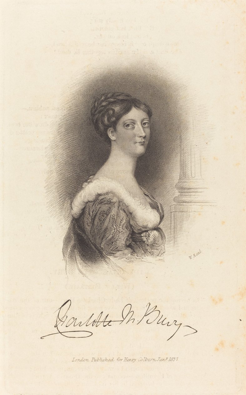Lady Charlotte Susan Maria Bury alkotó: W. Read