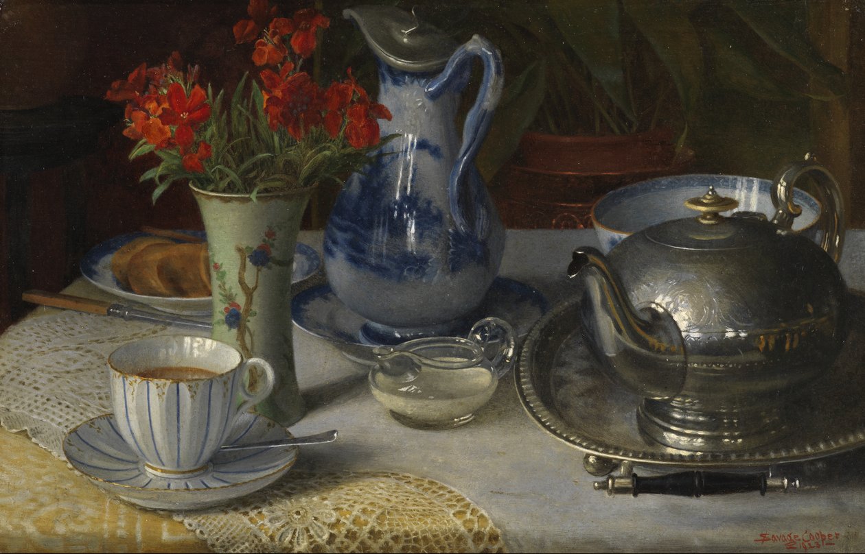 Teaidő, 1923 alkotó: W. Savage Cooper