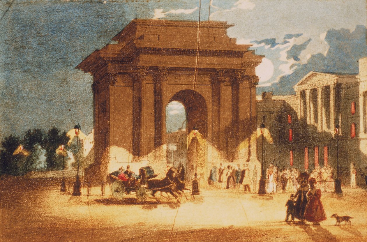 Hyde Park Corner, Westminster, London, 1835 alkotó: W Spooner