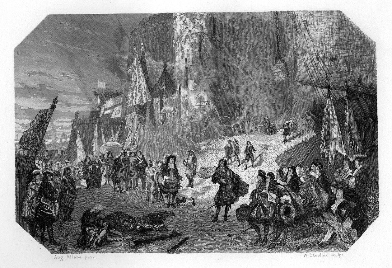 Menno van Coehoorn holland katona és hadmérnök, Namur ostrománál, 1692, 1870 alkotó: W. Steelink