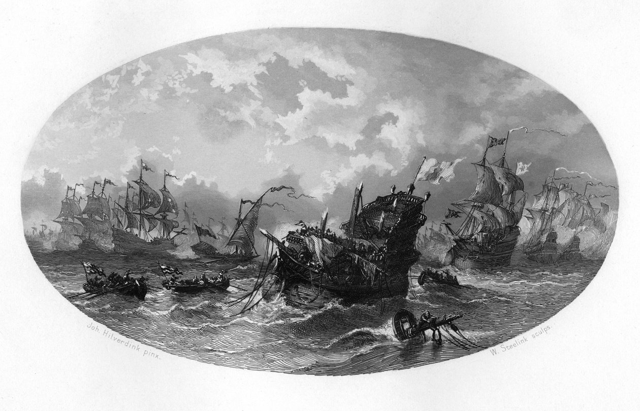 A legyőzhetetlen flotta, 1588 c1870 alkotó: W. Steelink