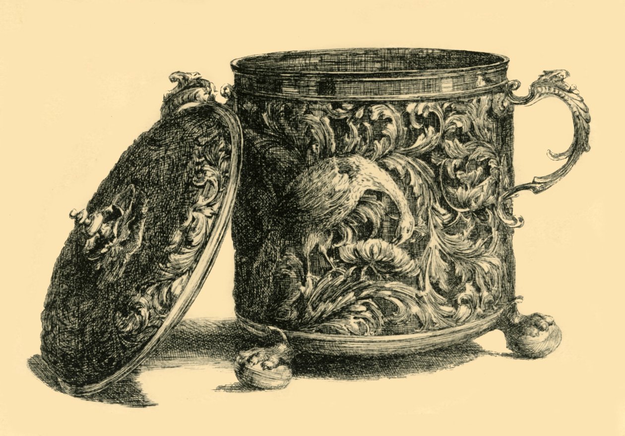 Ezüst aranyozott pohár és borító, 1669-1670, 1881. alkotó: W T Roberts