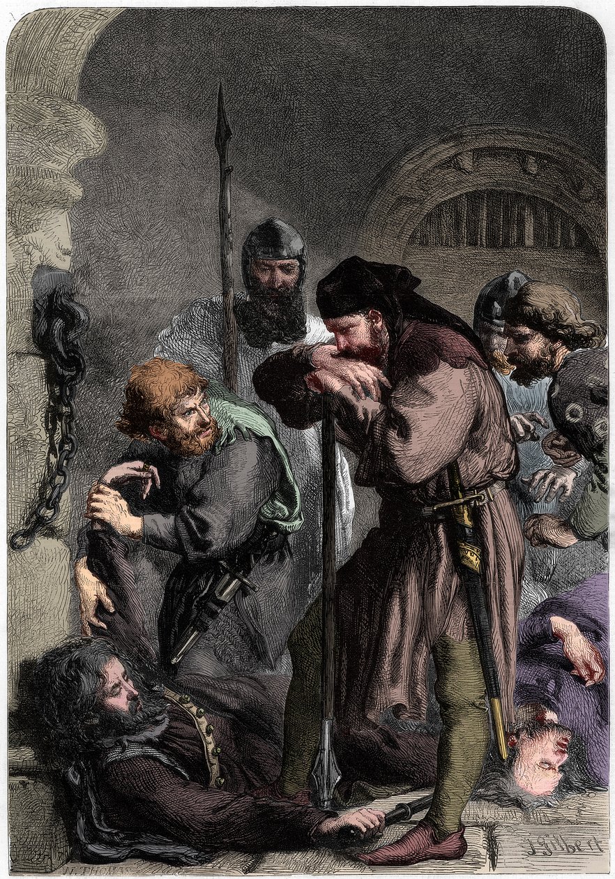 „II. Richárd halála”, 1861 alkotó: W Thomas