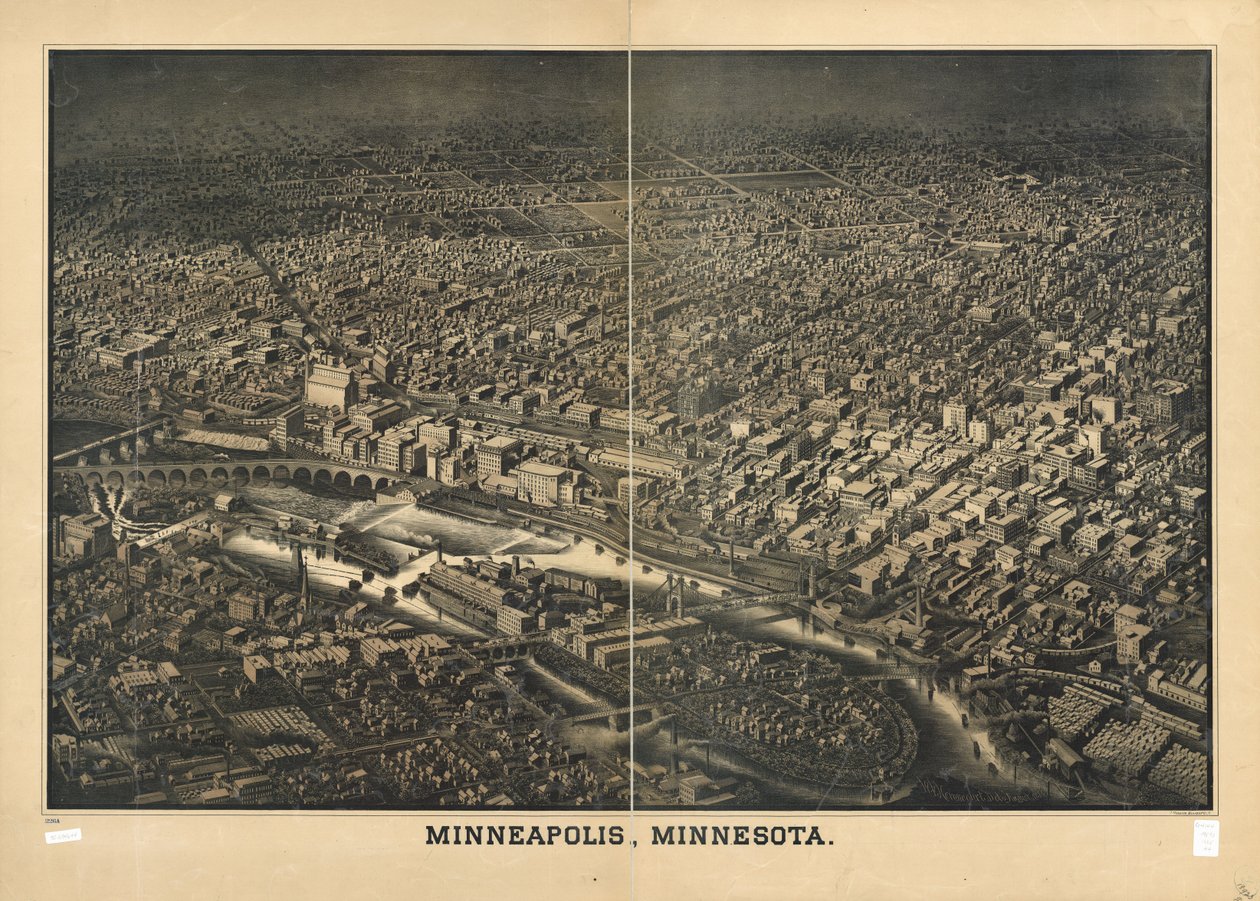 Minneapolis, Minnesota. alkotó: W. V.; Monasch Herancourt