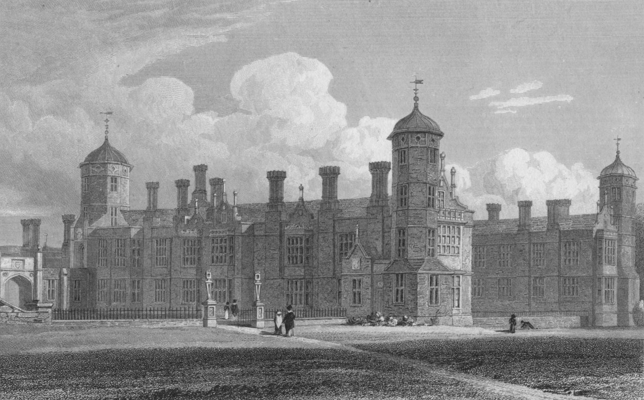 Cobham Hall, North West View Kent, 1823 alkotó: W. Wallis