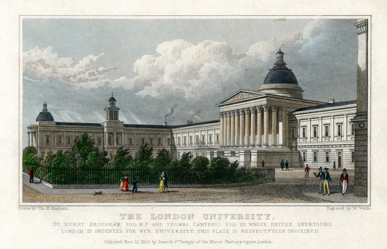 A Londoni Egyetem, 1828 alkotó: W. Wallis