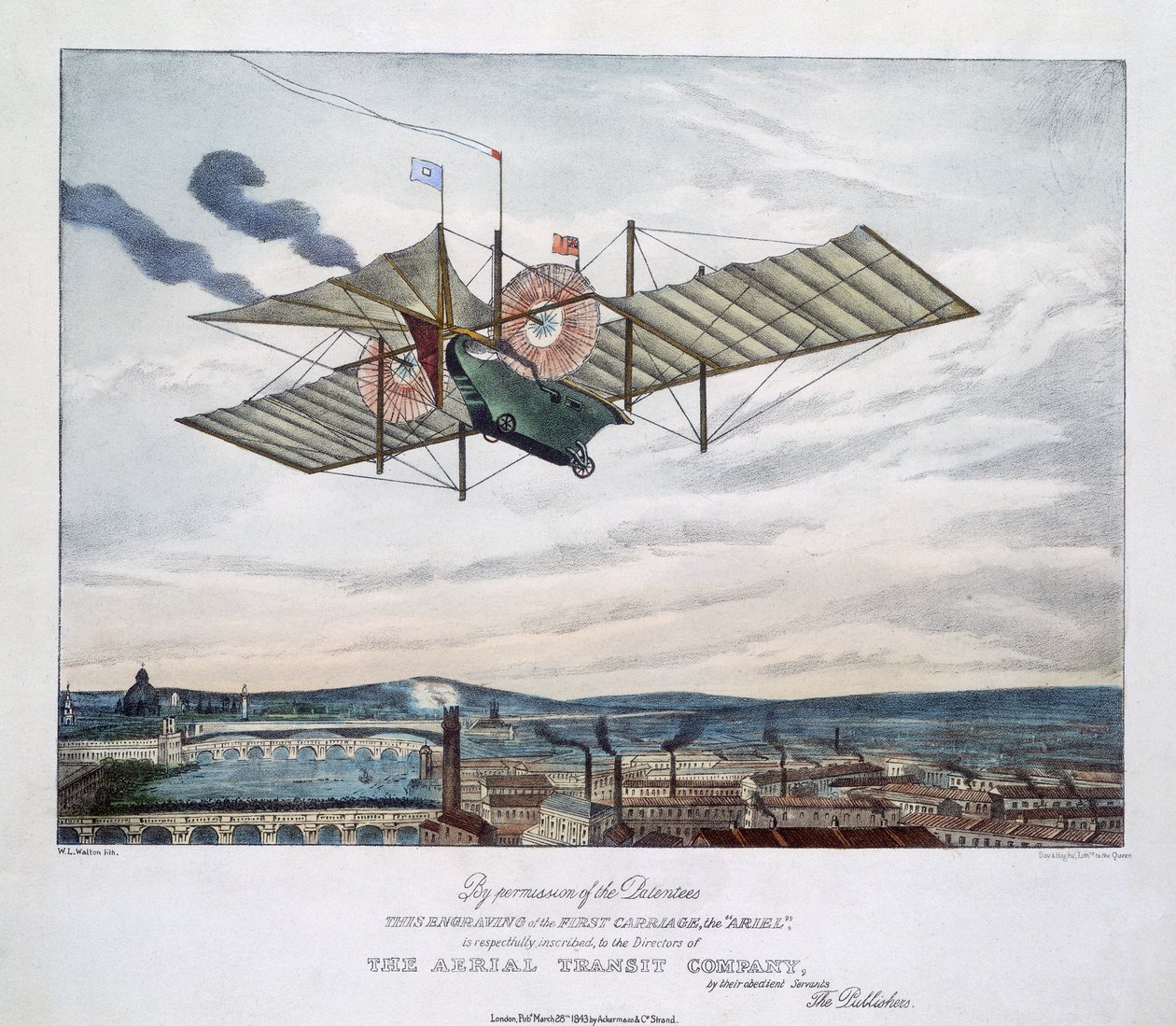 "Első kocsi, Ariel", 1843 alkotó: W Walton