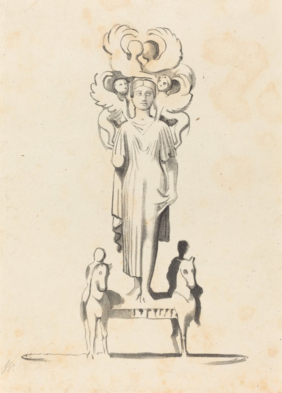 Minerva bronzfigurája, az Achilles-barrowban található alkotó: W. Walton after John Flaxman