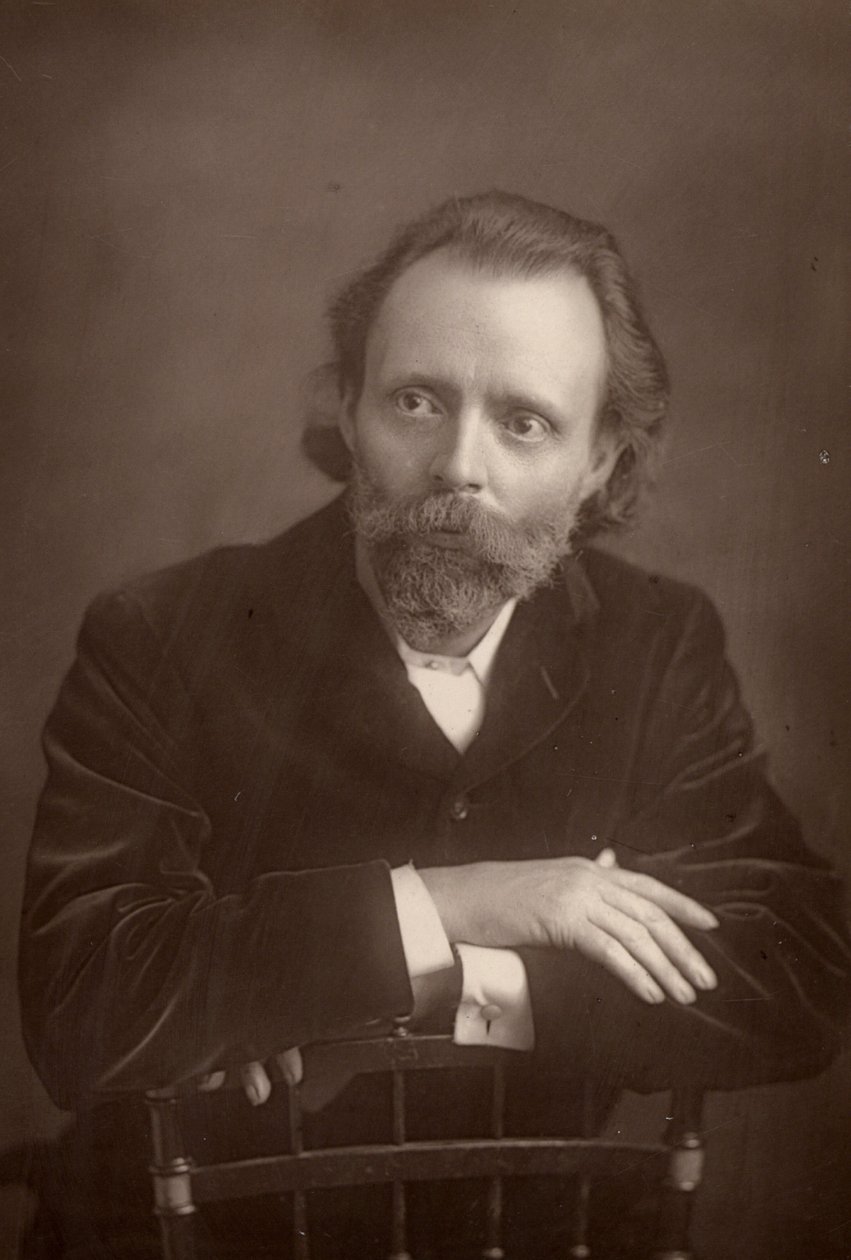 ""(Thomas Henry) Hall Caine (1853-1931) angol regényíró. Dante Gabriel Rossetti társa az utóbbi élete végén (1881-1882) (faburytípus) alkotó: W. and D. (after) Downey