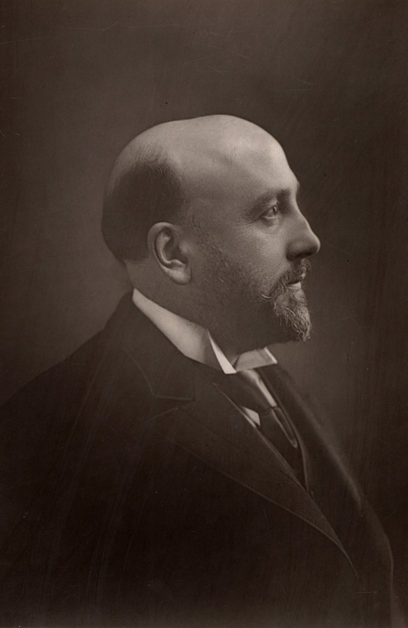 ""Alexander Campbell Mackenzie (1847-1935) Scottish composer and conductor. Principal of the Royal Academy of Music, London (1887-1924). (woodburytype) alkotó: W. and D. (after) Downey