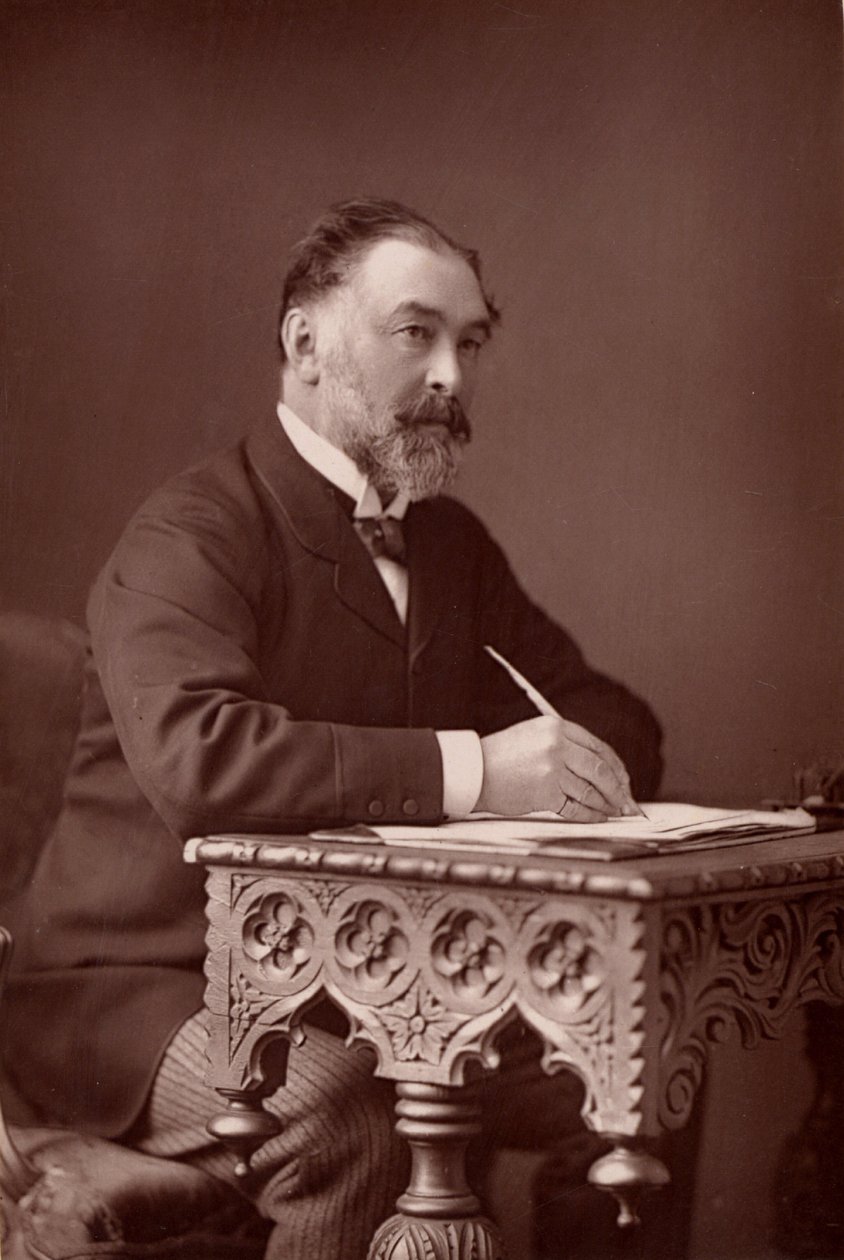 ""Frederick Harrison (1831-1923) English jurist and Positivist philosopher. (woodburytype) alkotó: W. and D. (after) Downey