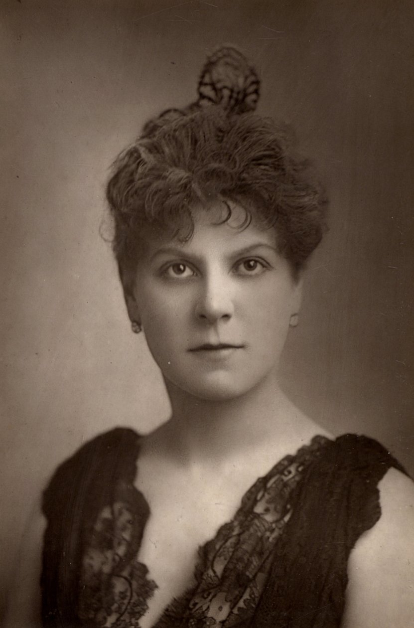 "" Jessie Millward (John Glendinning asszony) angol színésznő. Henry Irving színházi társulatának tagja. (fabury típusú) alkotó: W. and D. (after) Downey