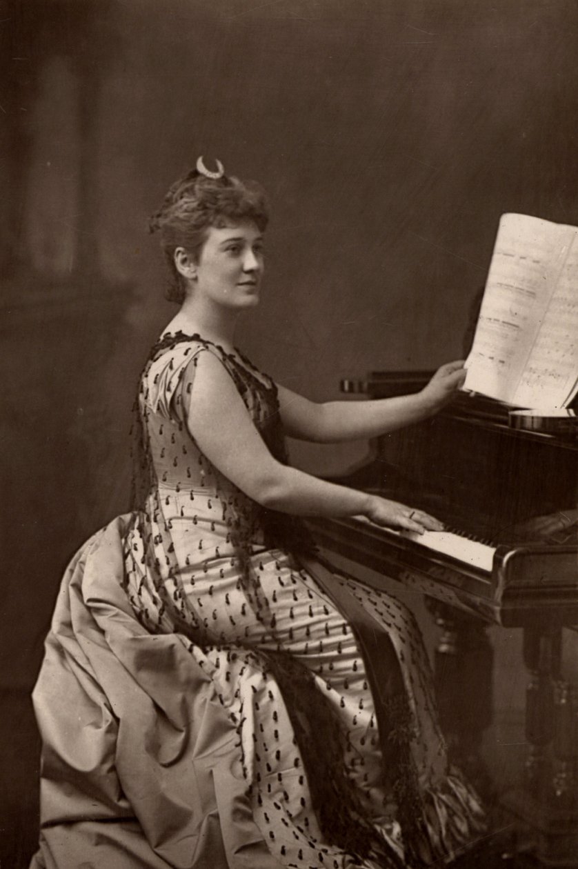""Madame Nordica (Lilian Norton) (1857-1914) amerikai szoprán. (fabury típusú) alkotó: W. and D. (after) Downey