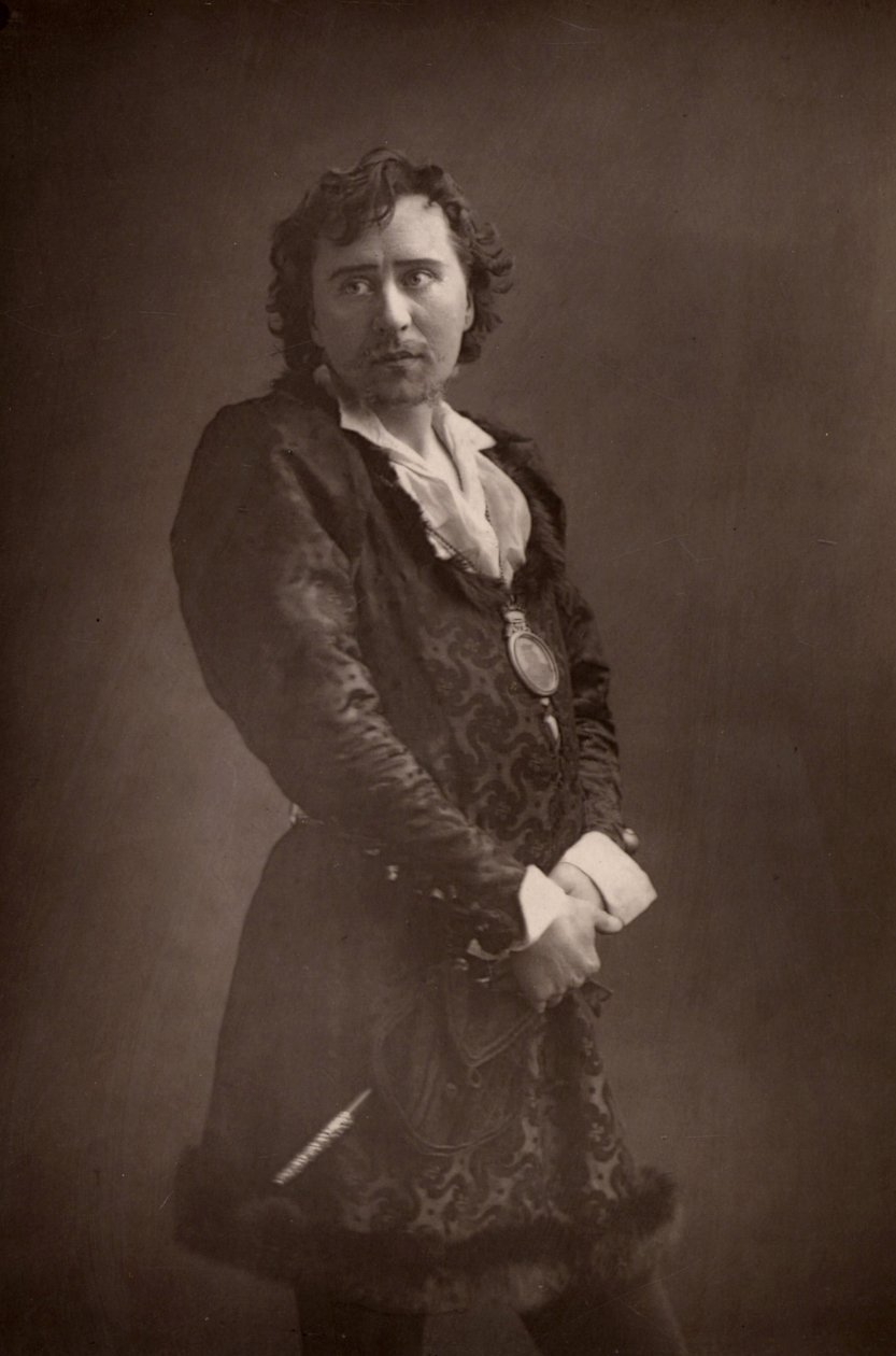 Herbert Beerbohm Tree (1853-1917) angol színész-menedzser (woodburytype) alkotó: W. and D. Downey