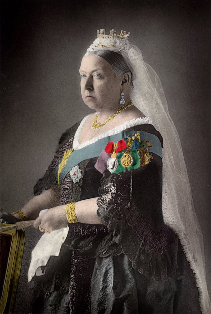 Viktória királynő (1819-1901), az Egyesült Királyság. Fénykép: W. és D. Downey, a ""The Cabinet Portrait Gallery"" Angliából alkotó: W. and D. Downey