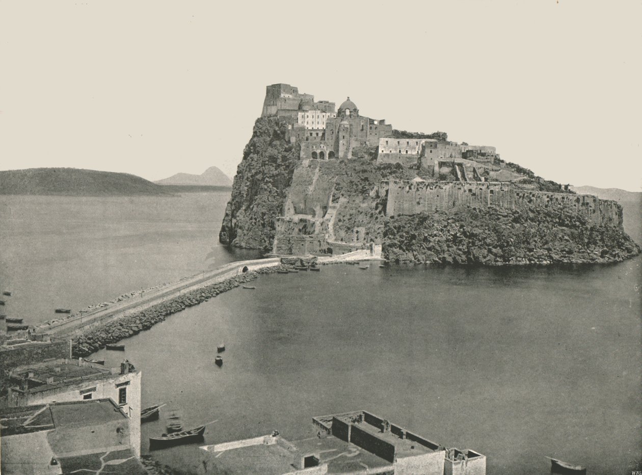 Aragóniai kastély, Ischia, Olaszország, 1895. alkotó: W and S Ltd