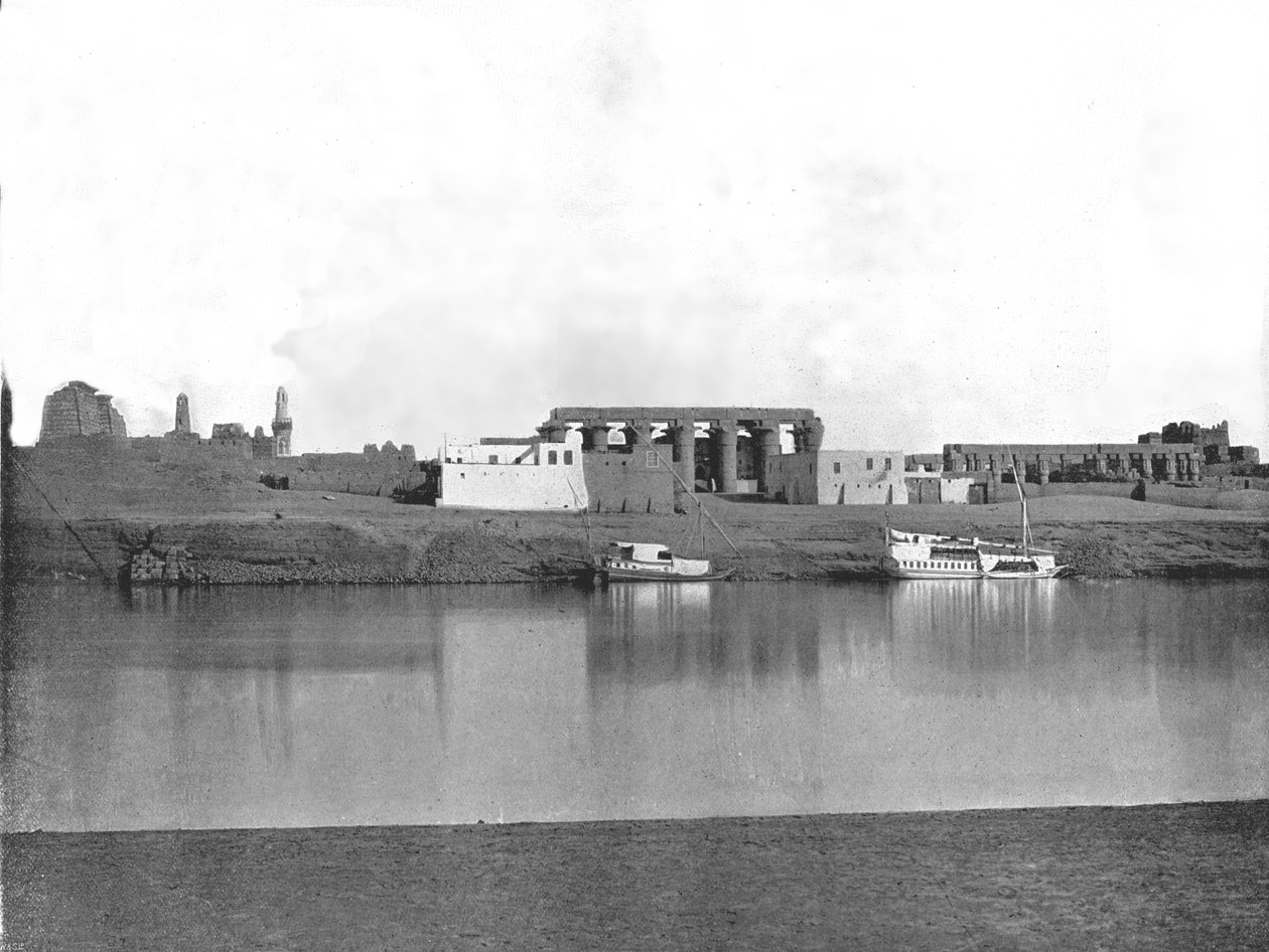 Luxor a Nílusból, Egyiptom, 1895. alkotó: W and S Ltd