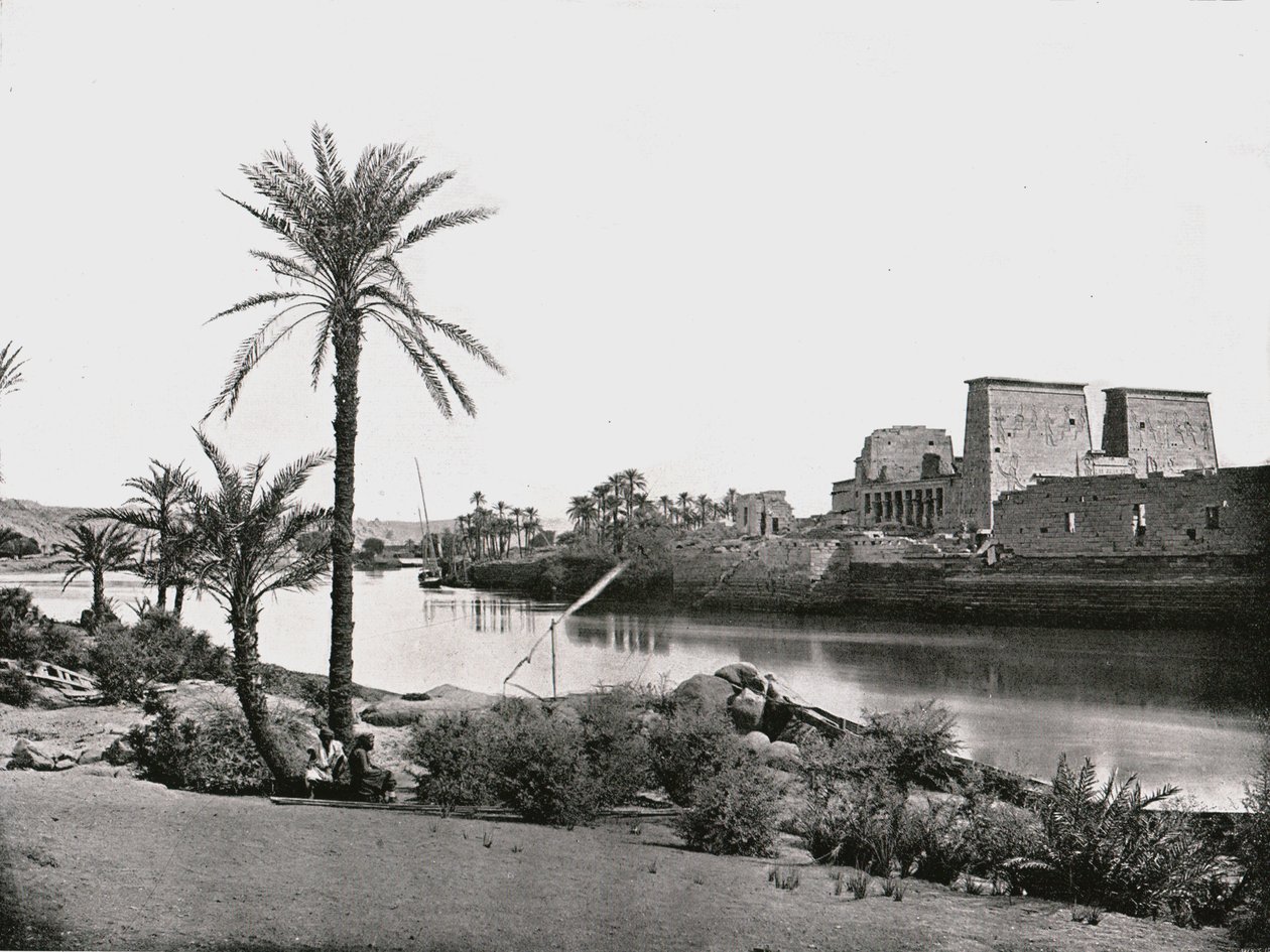 Ízisz temploma, Philae, Egyiptom, 1895. alkotó: W and S Ltd