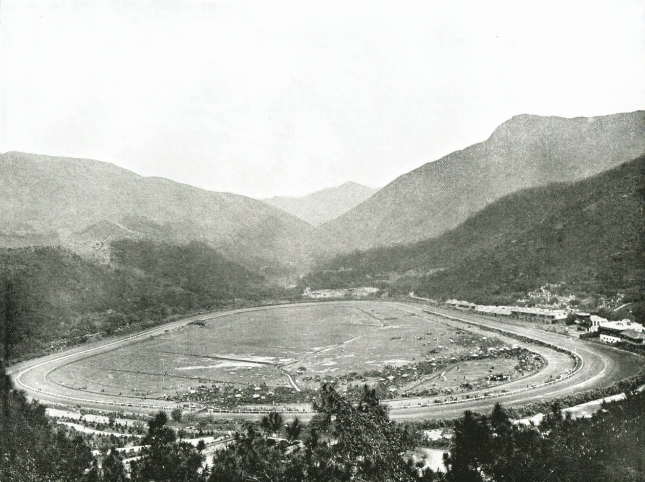 A versenypálya Morrisons Hillből, Hong Kong, 1895. alkotó: W and S Ltd