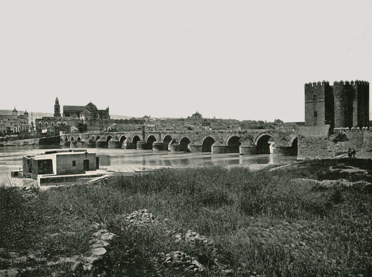 A római híd, Cordoba, Spanyolország, 1895. alkotó: W and S Ltd