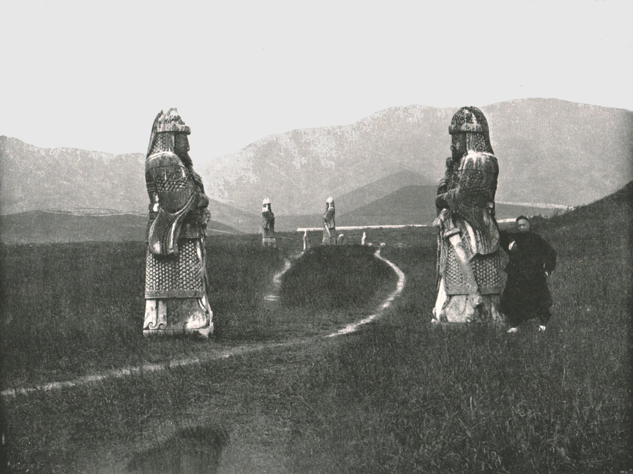 A város megközelítése, Nankin, Kína, 1895. alkotó: W and S Ltd
