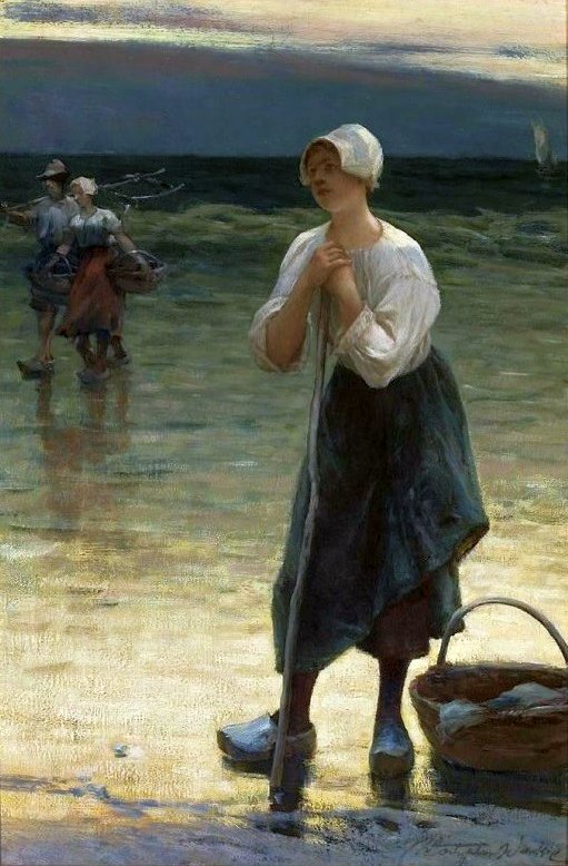 Breton halásznő. alkotó: Wadysaw Wankie
