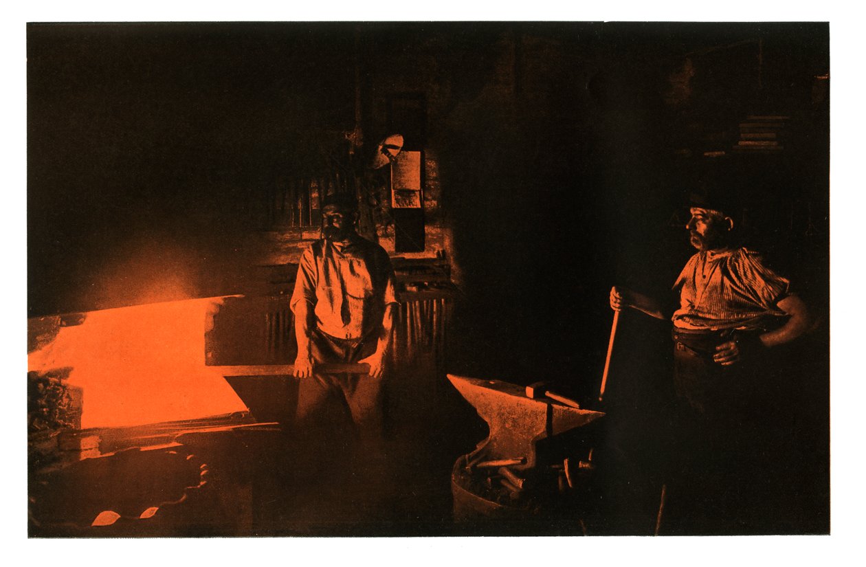 A kovácsműhely, 1901. alkotó: Waldemar Titzenthaler
