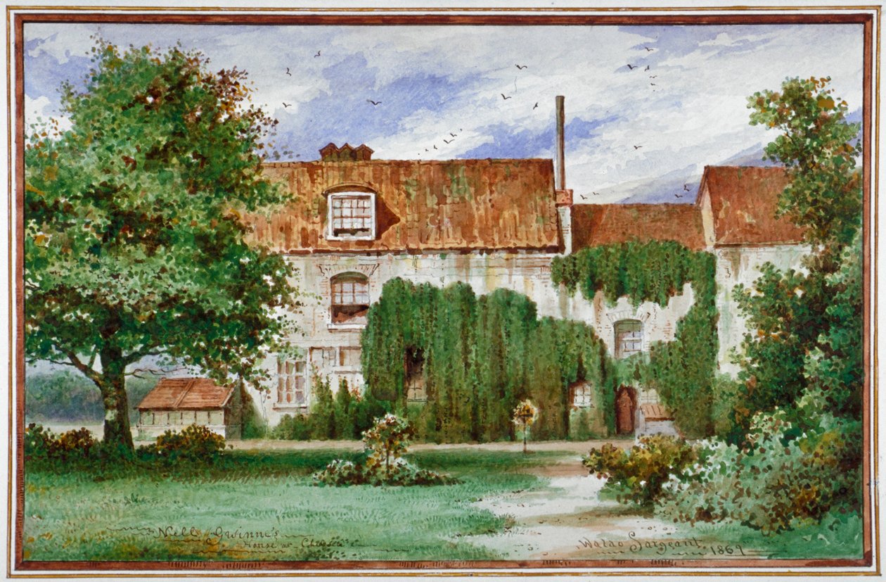 Kilátás a Sandford Manor House-ra, Waterford Road, Chelsea, 1869. alkotó: Waldo Sargeant