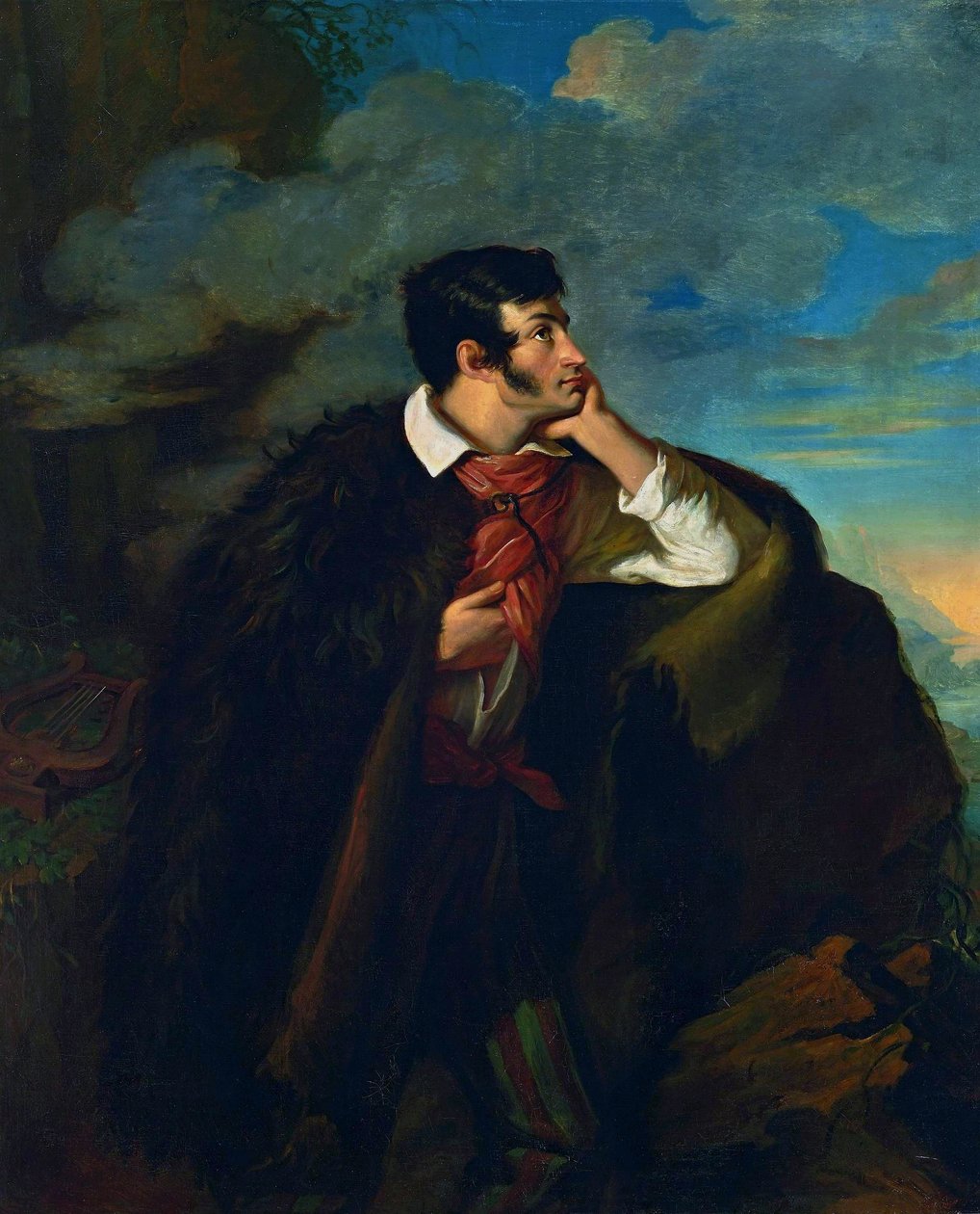 Adam Mickiewicz portréja a Júda szikláján alkotó: Walenty Wankowicz