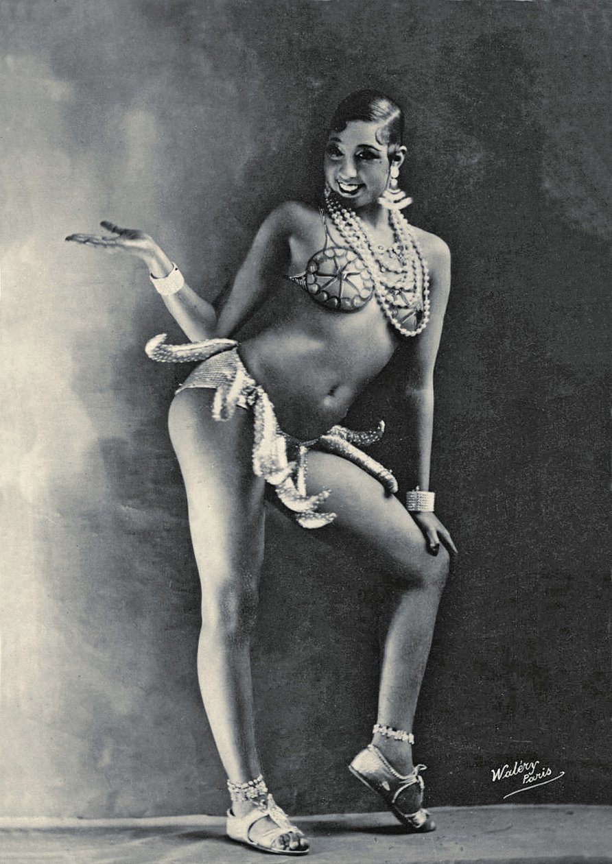 Josephine Baker híres Banana jelmezében 1927 körül (f/w fotó) alkotó: Walery