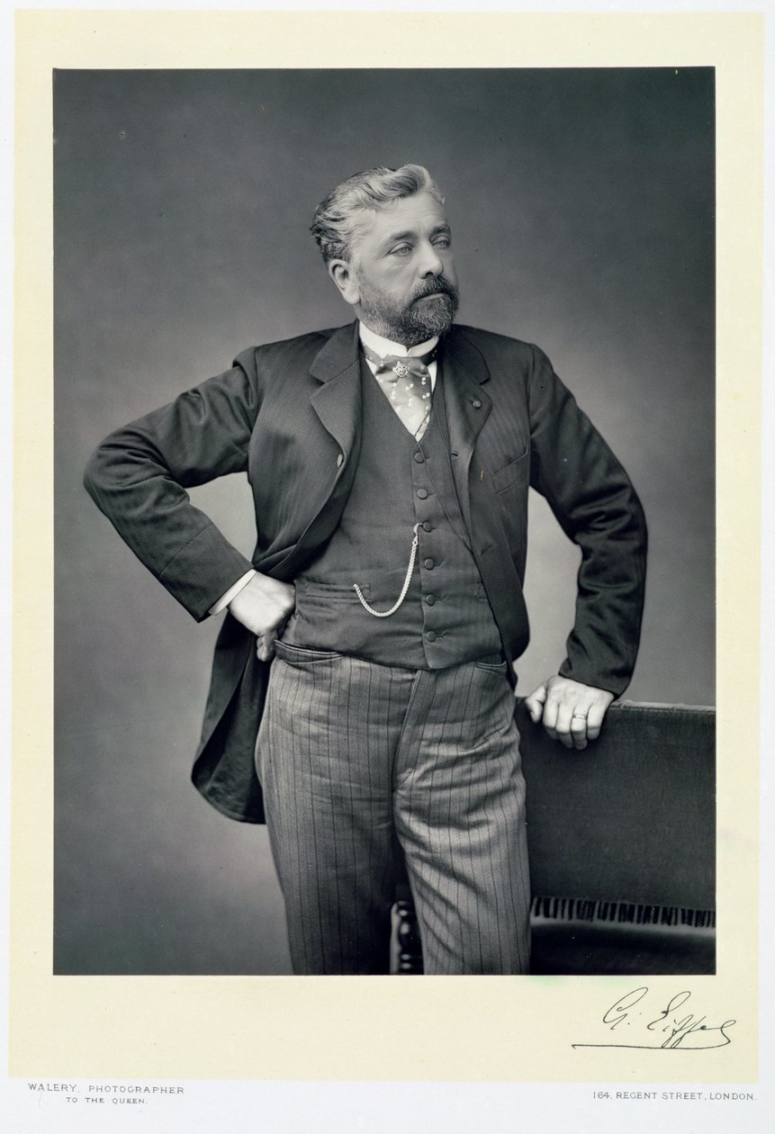 Alexandre Gustave Eiffel francia mérnök, 19. század vége alkotó: Walery