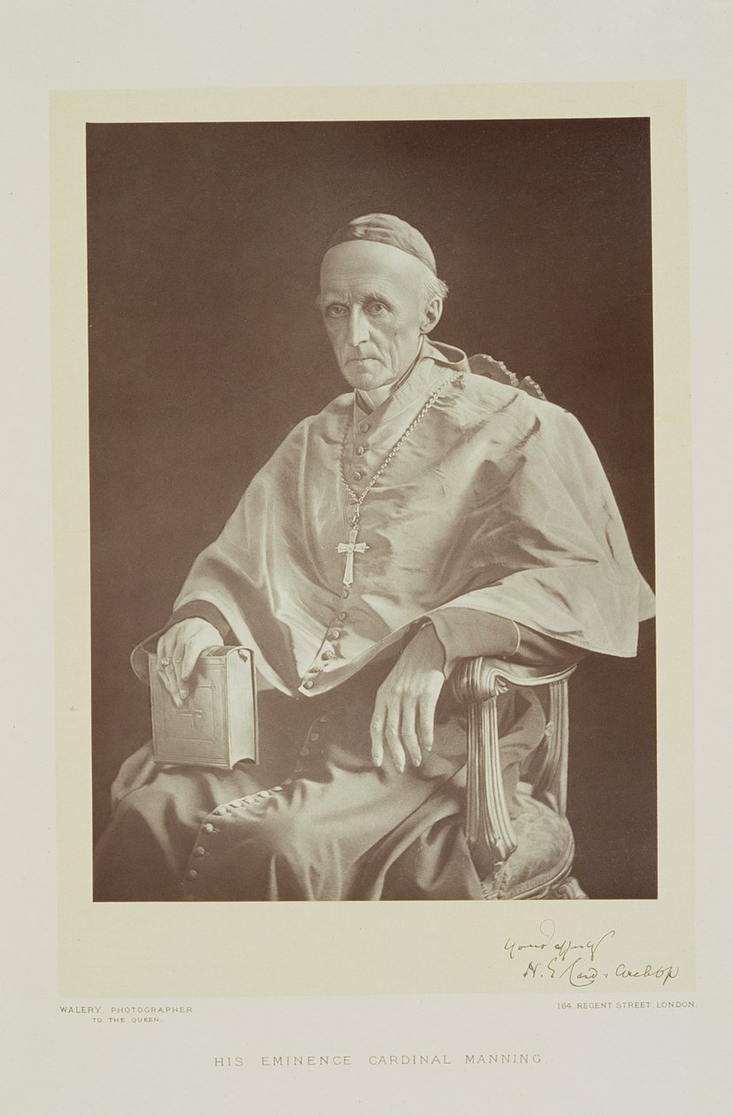 Henry Edward Manning bíboros (1808-92) portréja alkotó: Walery Rzewuski