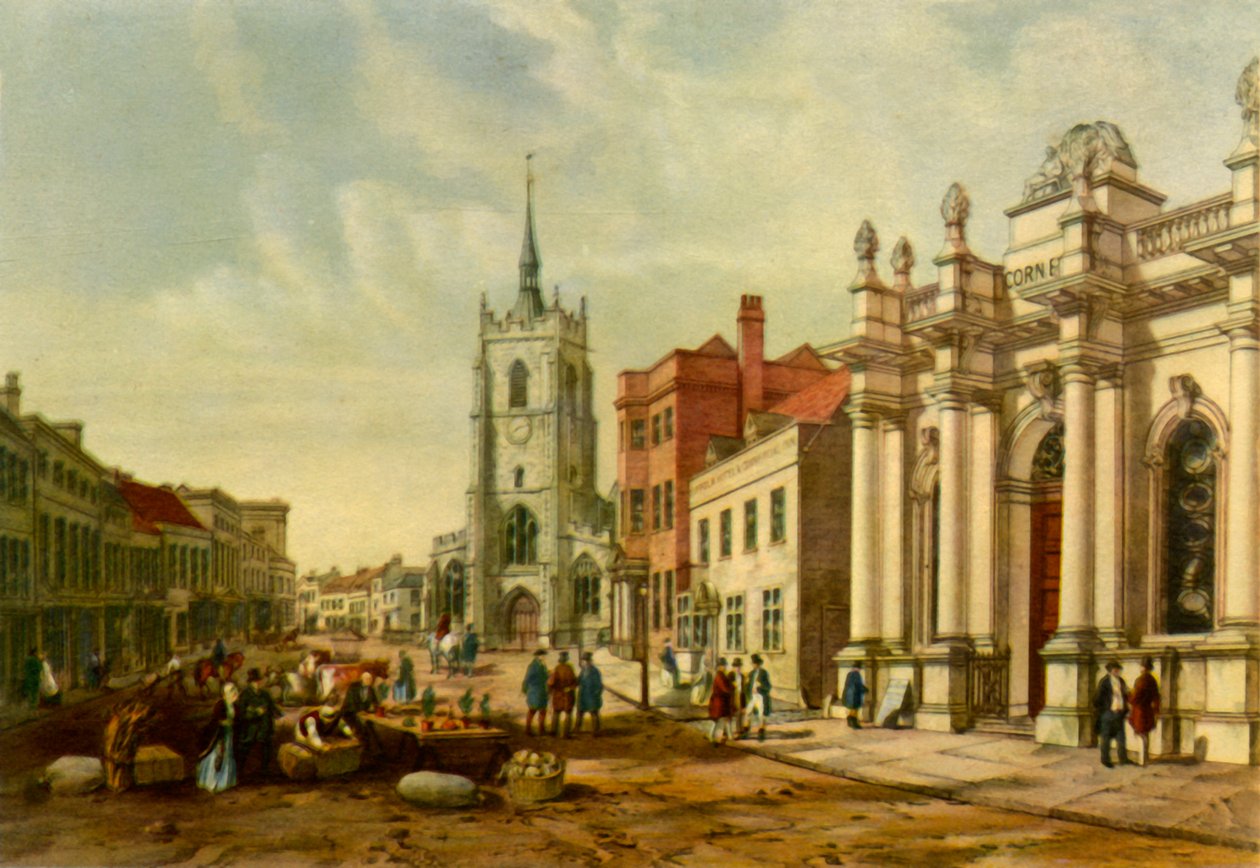 „Market Hall, Sudbury”, 1850, 1943. alkotó: Walker