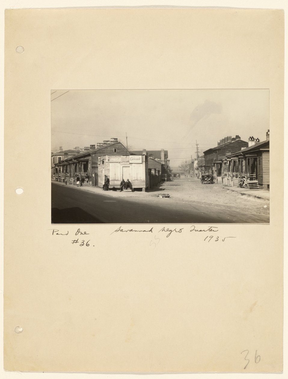 Savannah Negro Quarter alkotó: Walker Evans