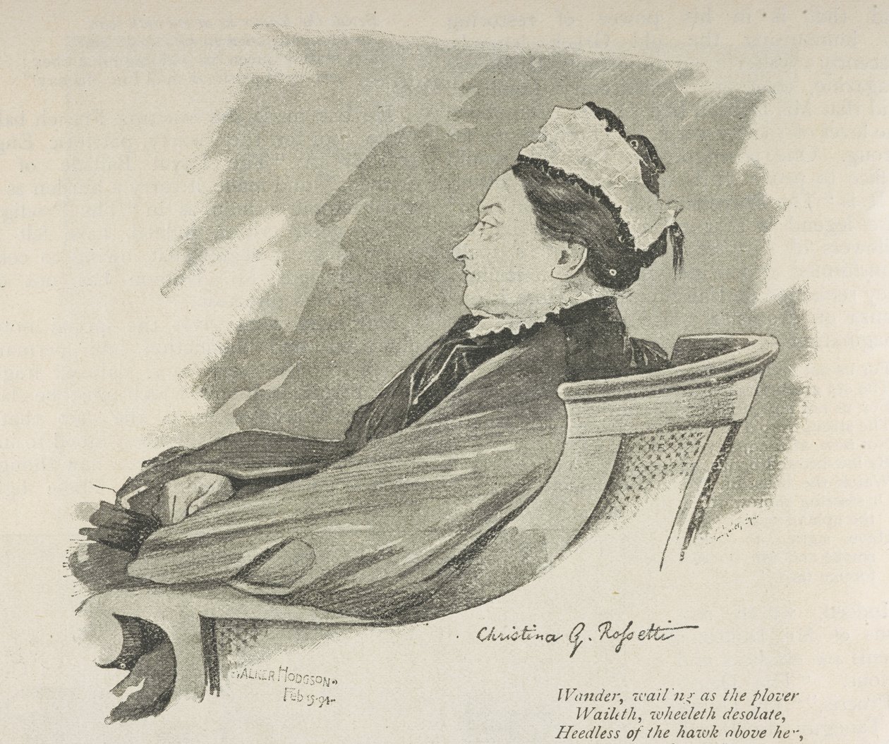 Christina Rossetti portréja, 226. oldal a „Cassell