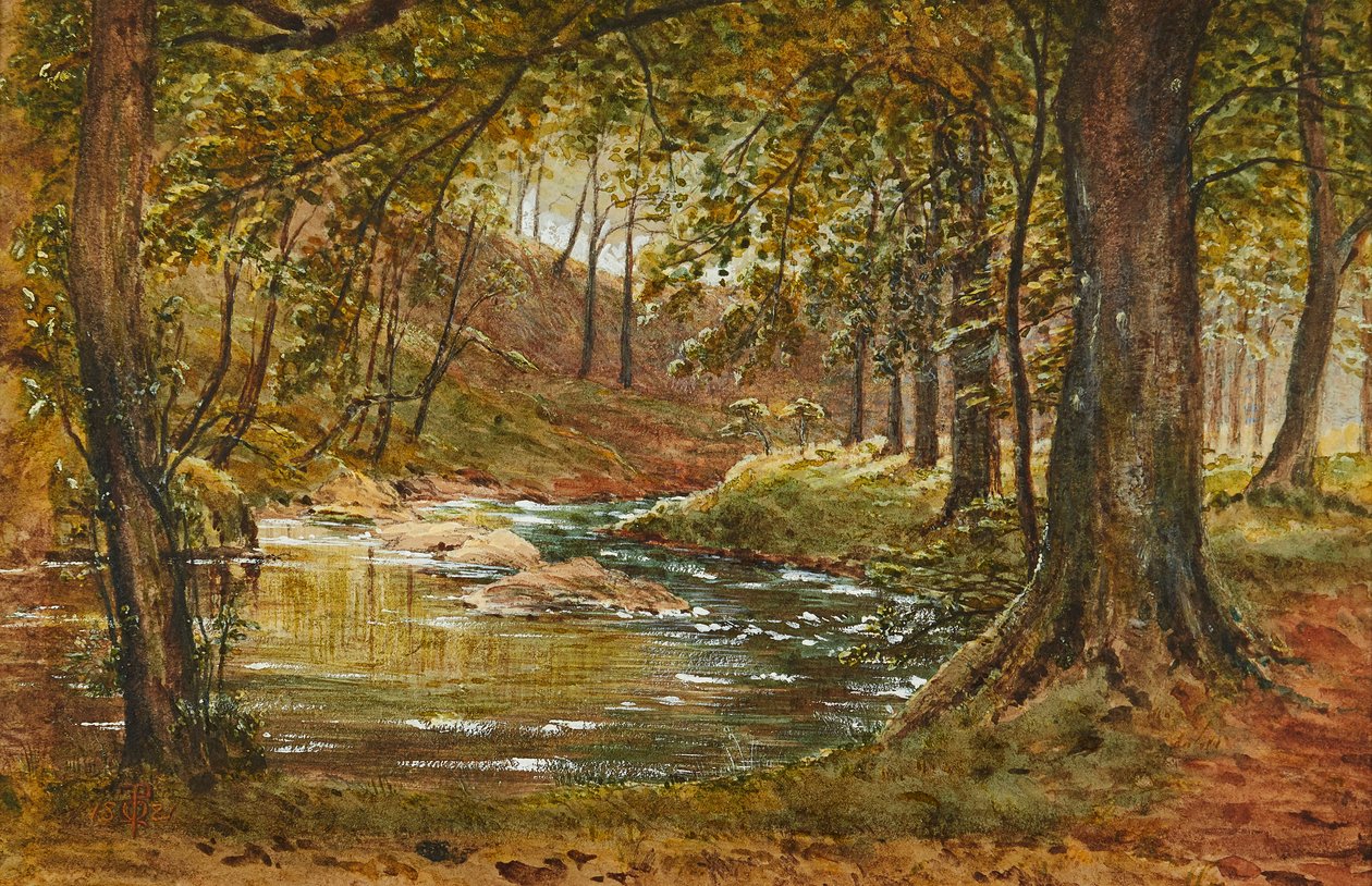 A Forest Glade (akvarell) alkotó: Waller Hugh Paton
