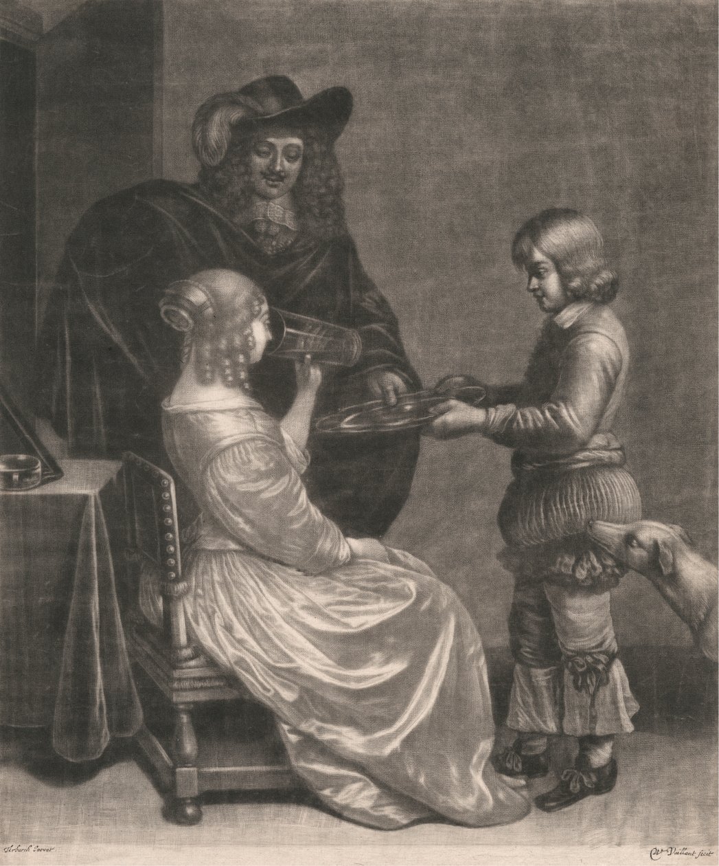 Lady, Cavalier és egy oldal alkotó: Wallerant Vaillant