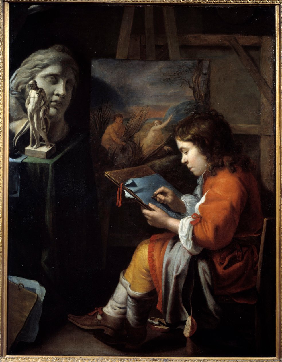 A fiatal rajzoló Walelrant Vaillant festménye (1623-1677) alkotó: Wallerant Vaillant
