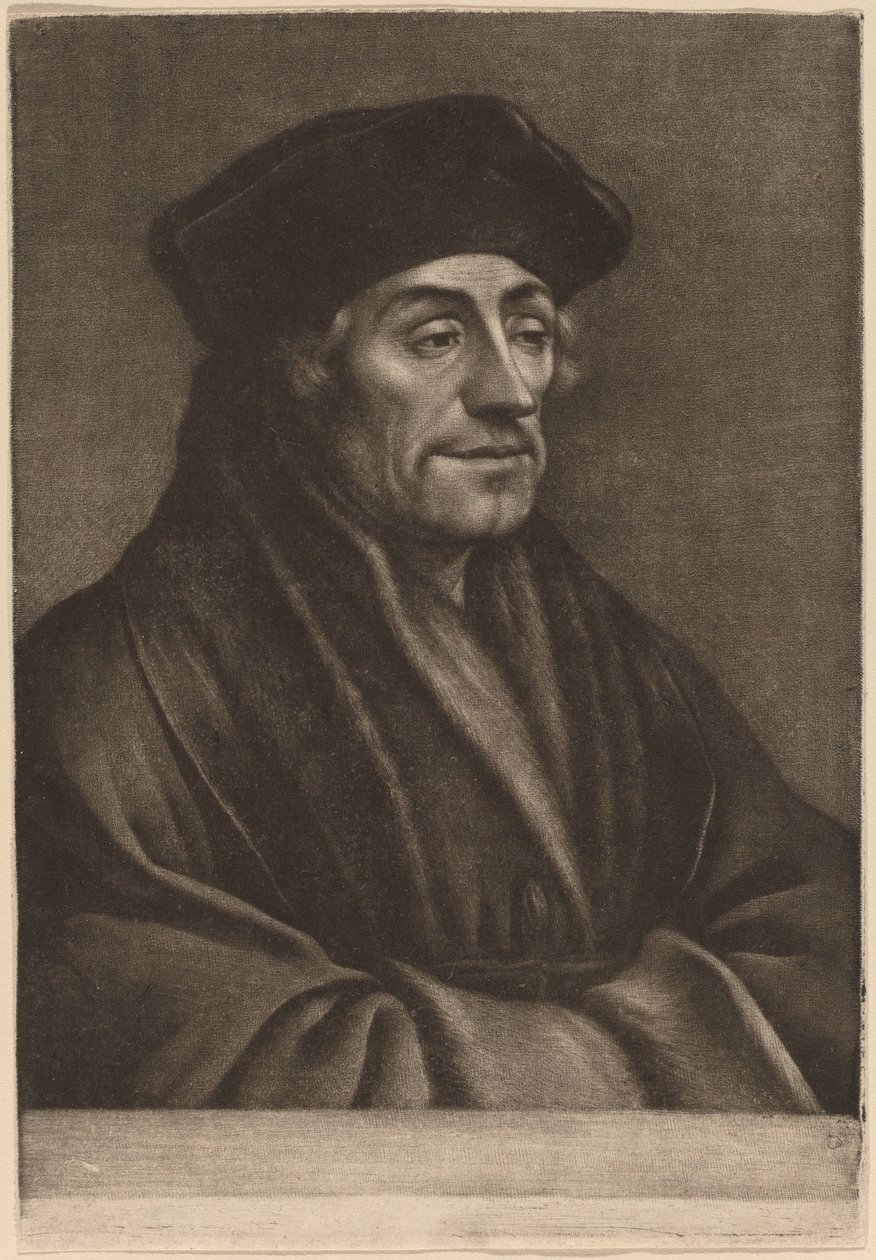 Erasmus alkotó: Wallerant Vaillant after Hans Holbein the Younger